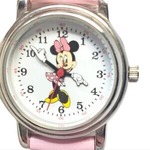 The Disney Store Minnie Mouse Pink Ladies Watch RARE H2F